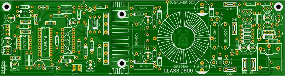 A PCB layout