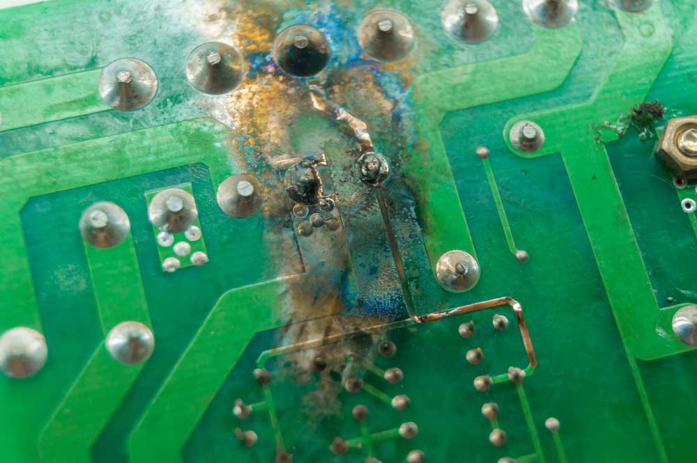 Repair Burned PCB traces