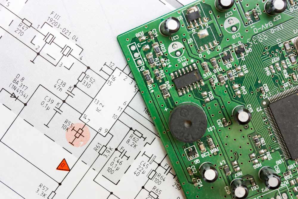 pcb schematic for easy mapping and repair