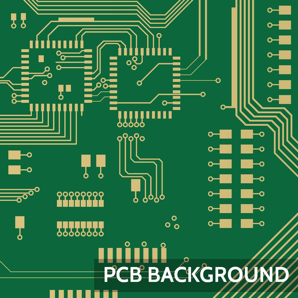 Contact pads on a PCB