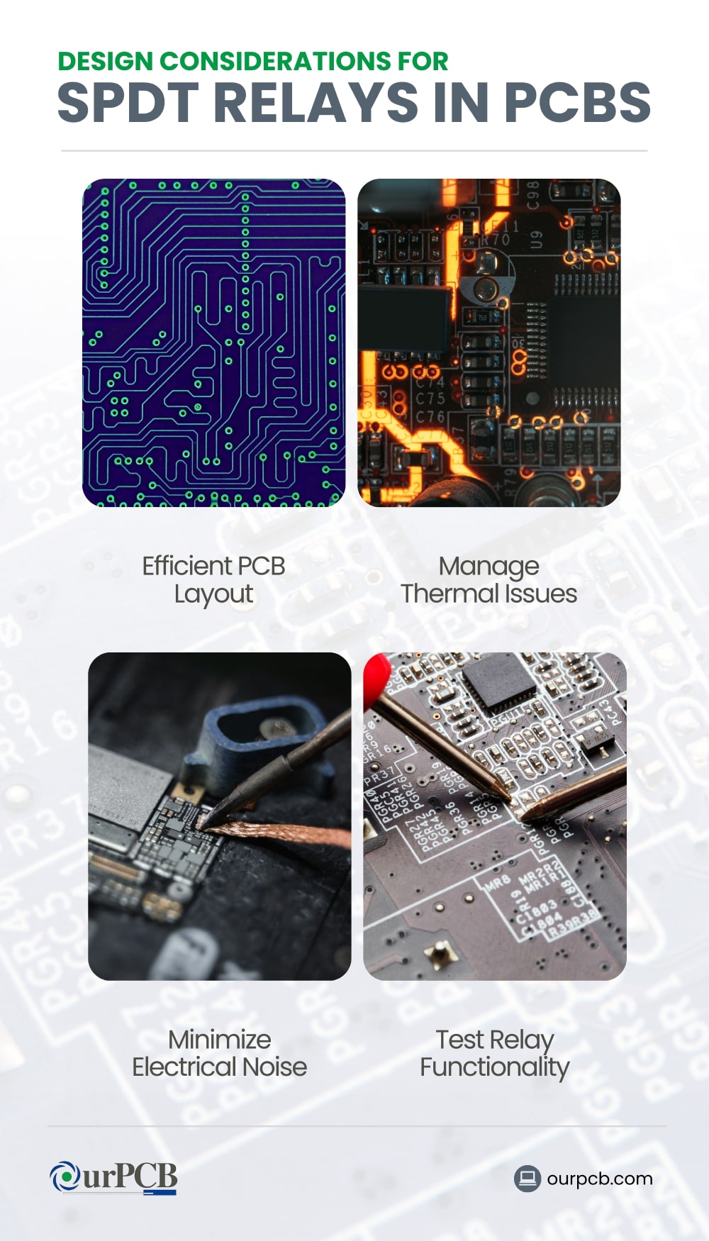 key factors to consider when incorporating spdt relays into pcb designs 